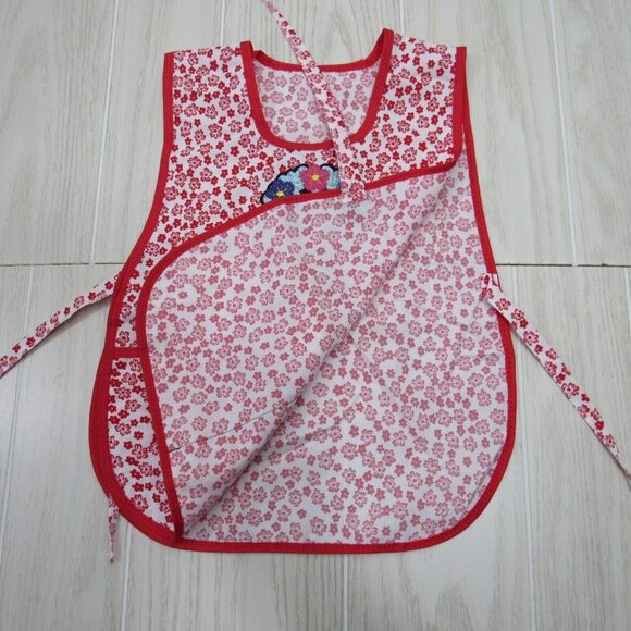 GIRLS APRONS -CRAFT MEXICAN LITTLE FRIDA EMBROIDERED -ONE SIZE -POCKETS - Picture 4 of 7